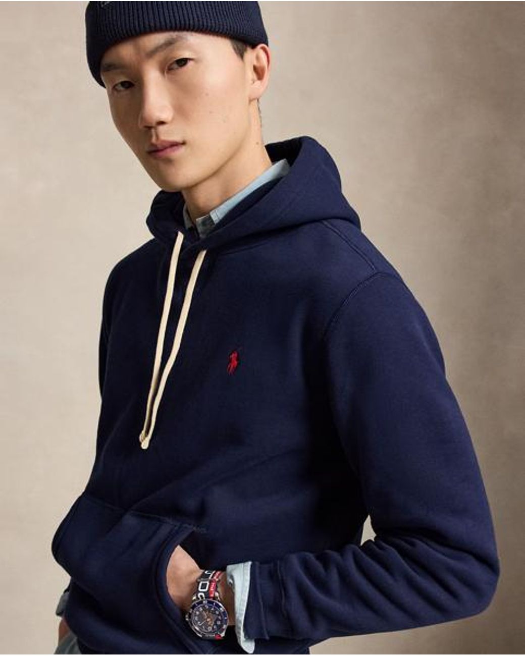 Polo Ralph Lauren Blue The Rl Fleece Hoodie for men