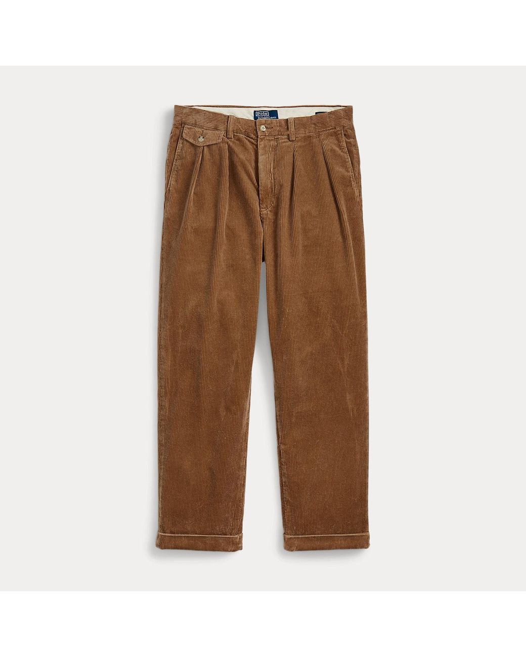 Ralph Lauren Brown Whitman Relaxed Fit Corduroy Trousers for men