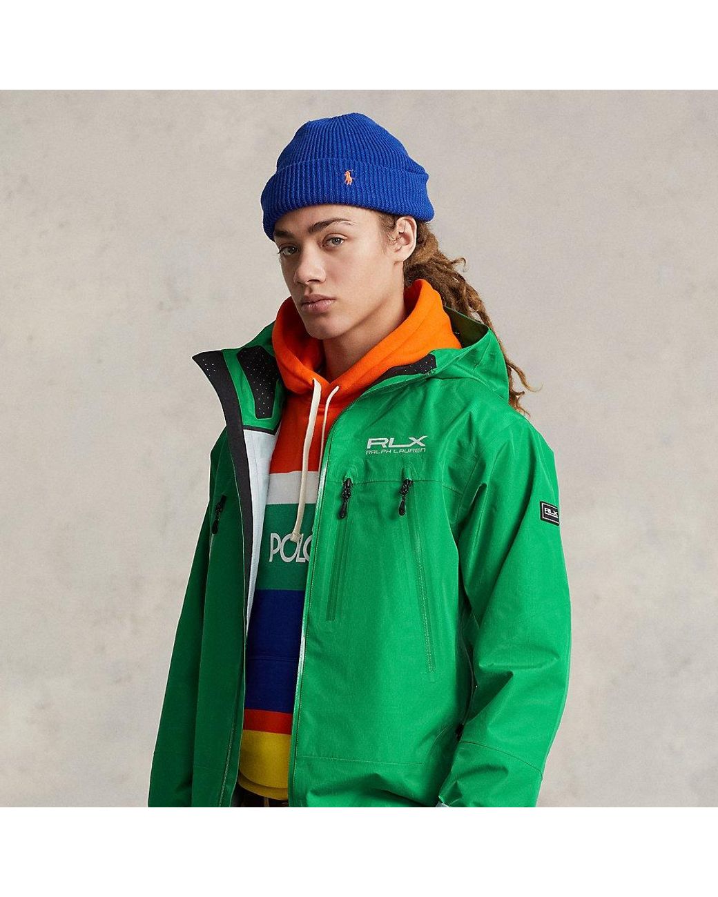 RLX Ralph Lauren Ralph Lauren Water-repellent Hooded Jacket in Green for  Men | Lyst