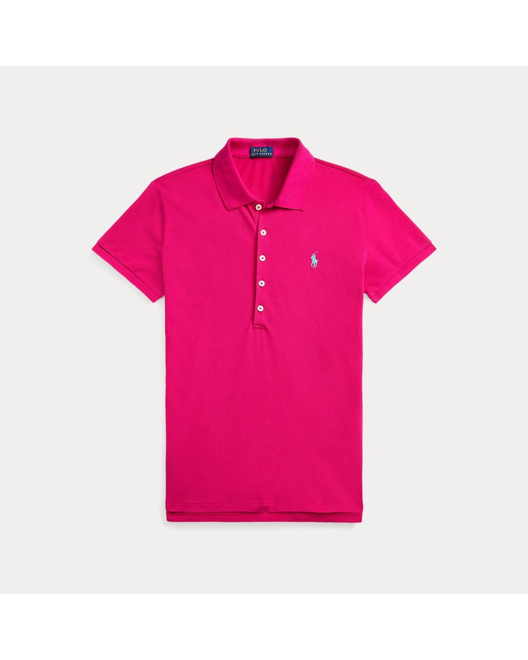 Ralph Lauren Pink Slim Fit Stretch Polo Shirt