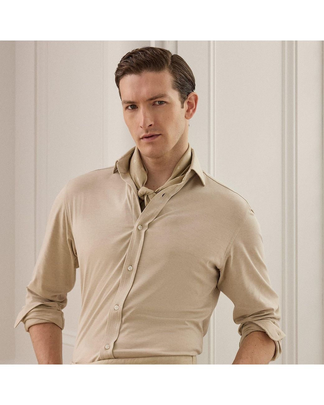 Ralph Lauren Natural Knit Piqué Shirt for men