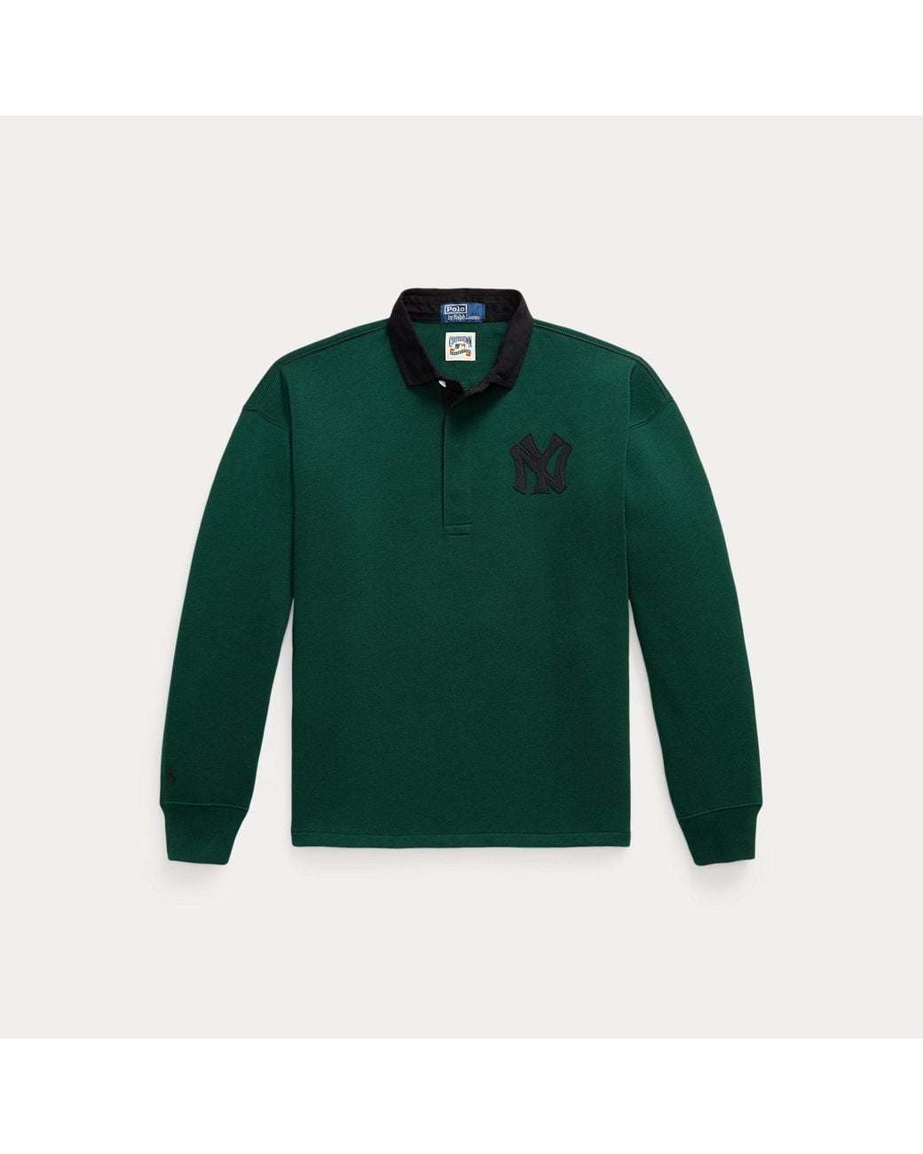 Polo Ralph Lauren Green Polo Ralph Lauren Lauren Yankees Fleece Rugby for men