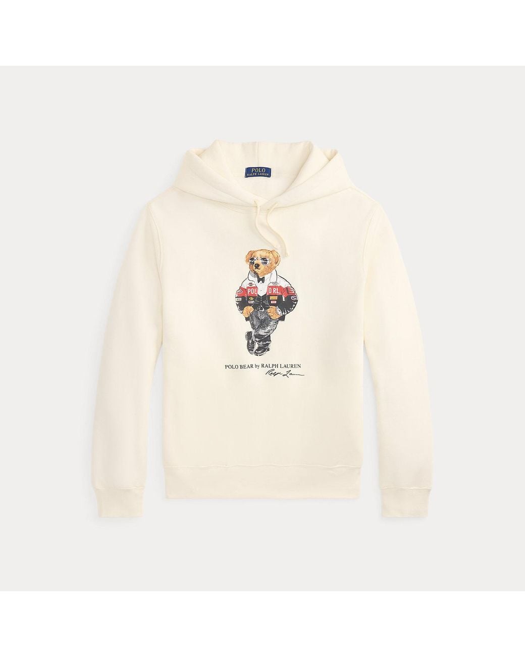 Ralph Lauren Natural Polo Bear Fleece Hoodie for men