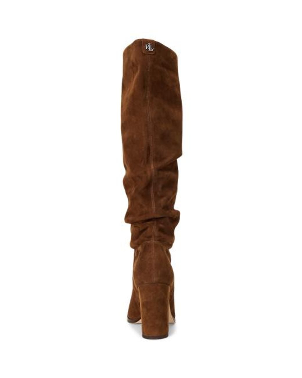 Ralph Lauren Brown Artizan Suede Tall Boot