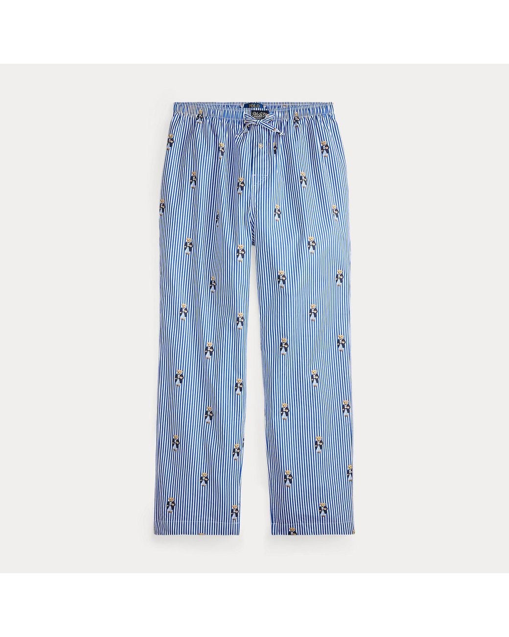 Polo Ralph Lauren Blue Signature Pony Cotton Pyjama Trouser for men