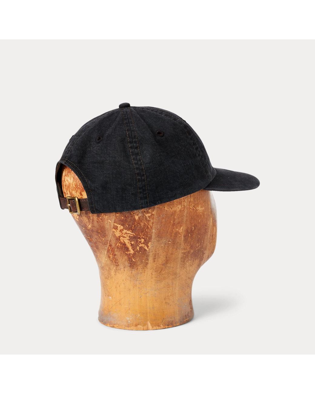 RRL Twill-Baseballkappe Mit -Ranchlogo in Black für Herren