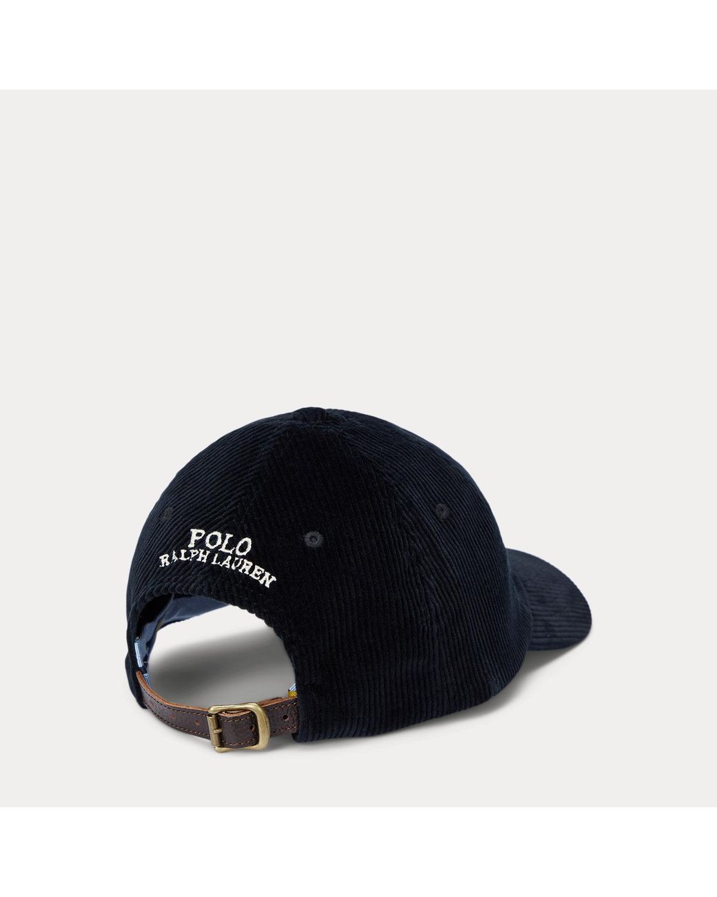 Polo Ralph Lauren Black Corduroy Ball Cap for men