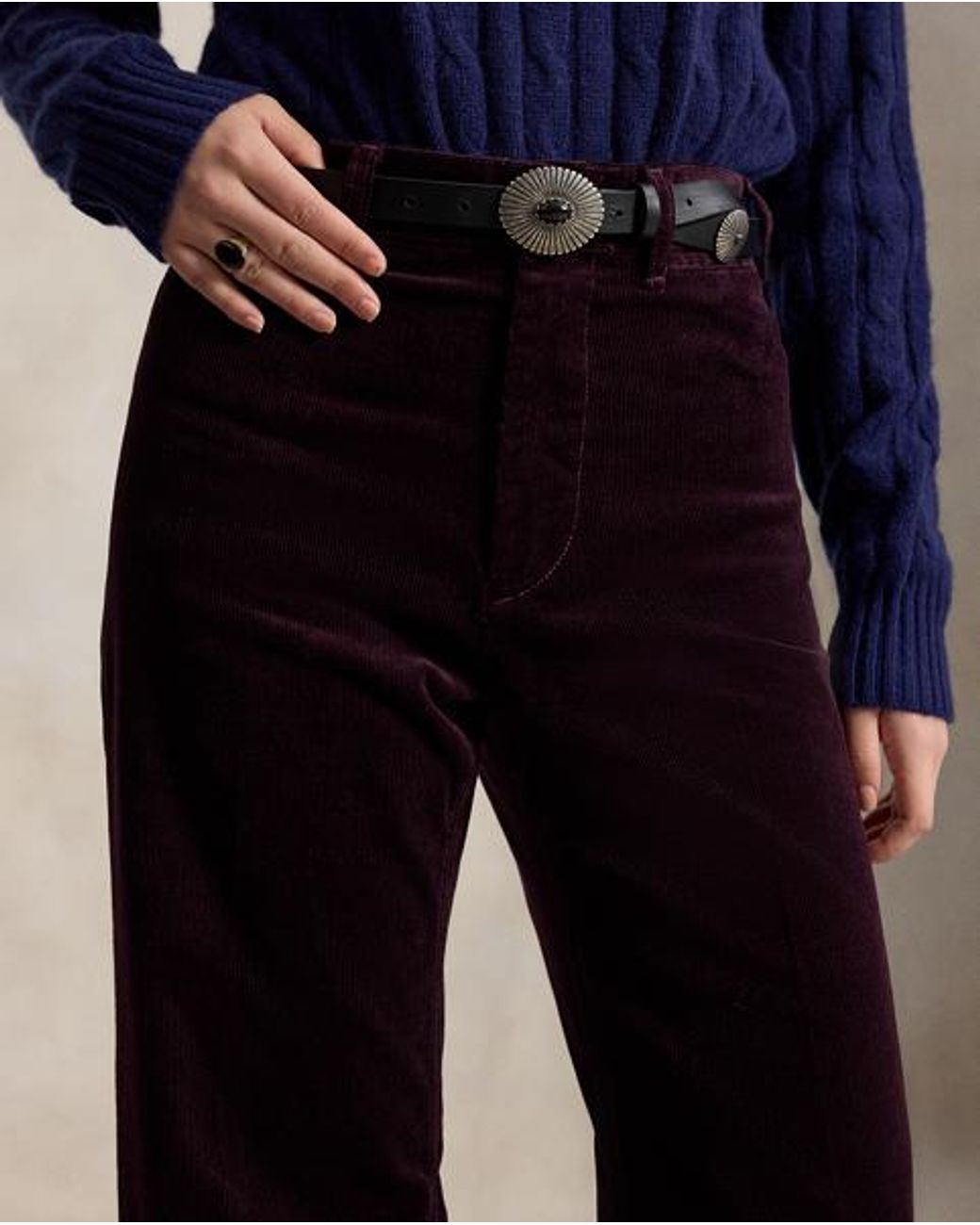 Polo Ralph Lauren Black Beaton Corduroy Trouser