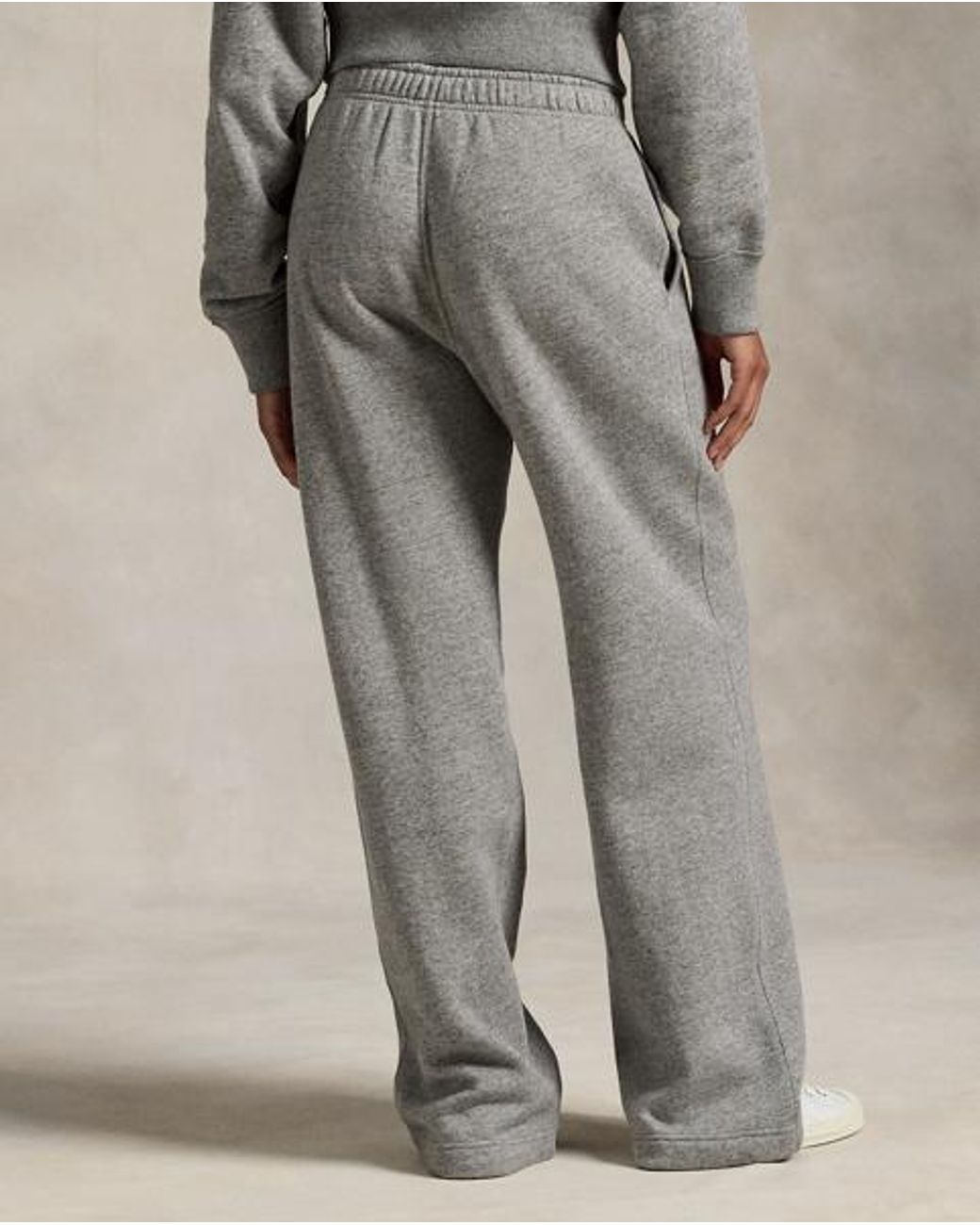 Polo Ralph Lauren Gray Drawstring Wide-Leg Tracksuit Bottoms