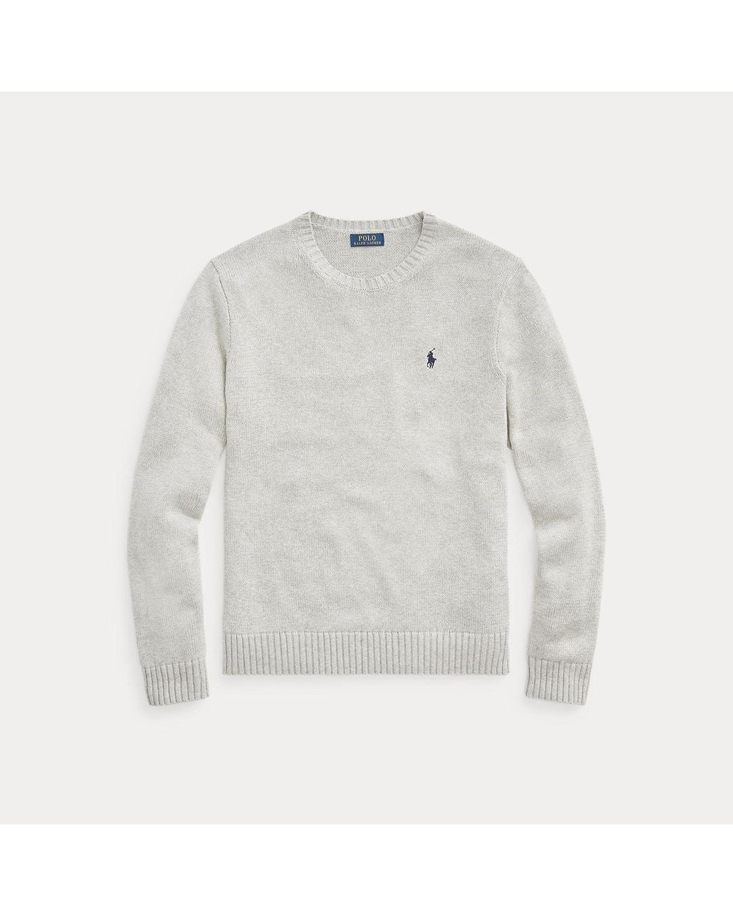 Polo Ralph Lauren Gray Cotton Crewneck Jumper for men