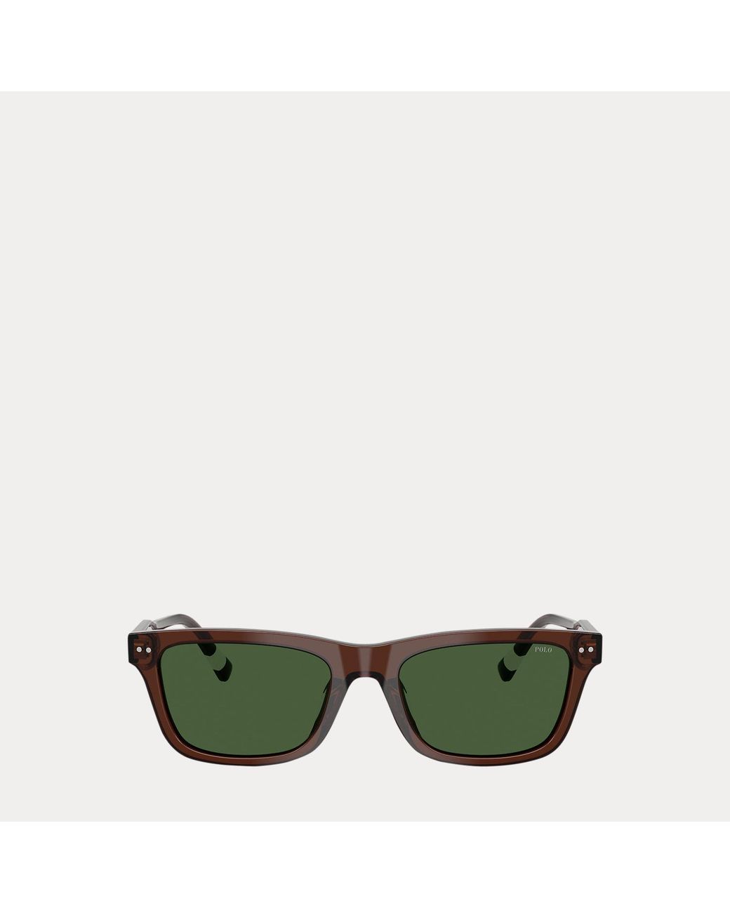 Polo Ralph Lauren Green Rugby-Stripe Sunglasses for men