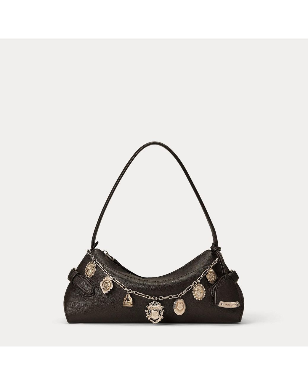 Ralph Lauren Black The Ralph Lauren Goatskin Small Shoulder Bag