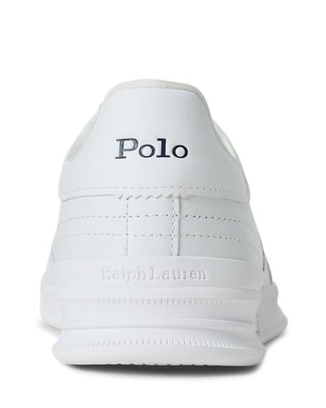Polo Ralph Lauren White Heritage Aera Leather Trainer for men