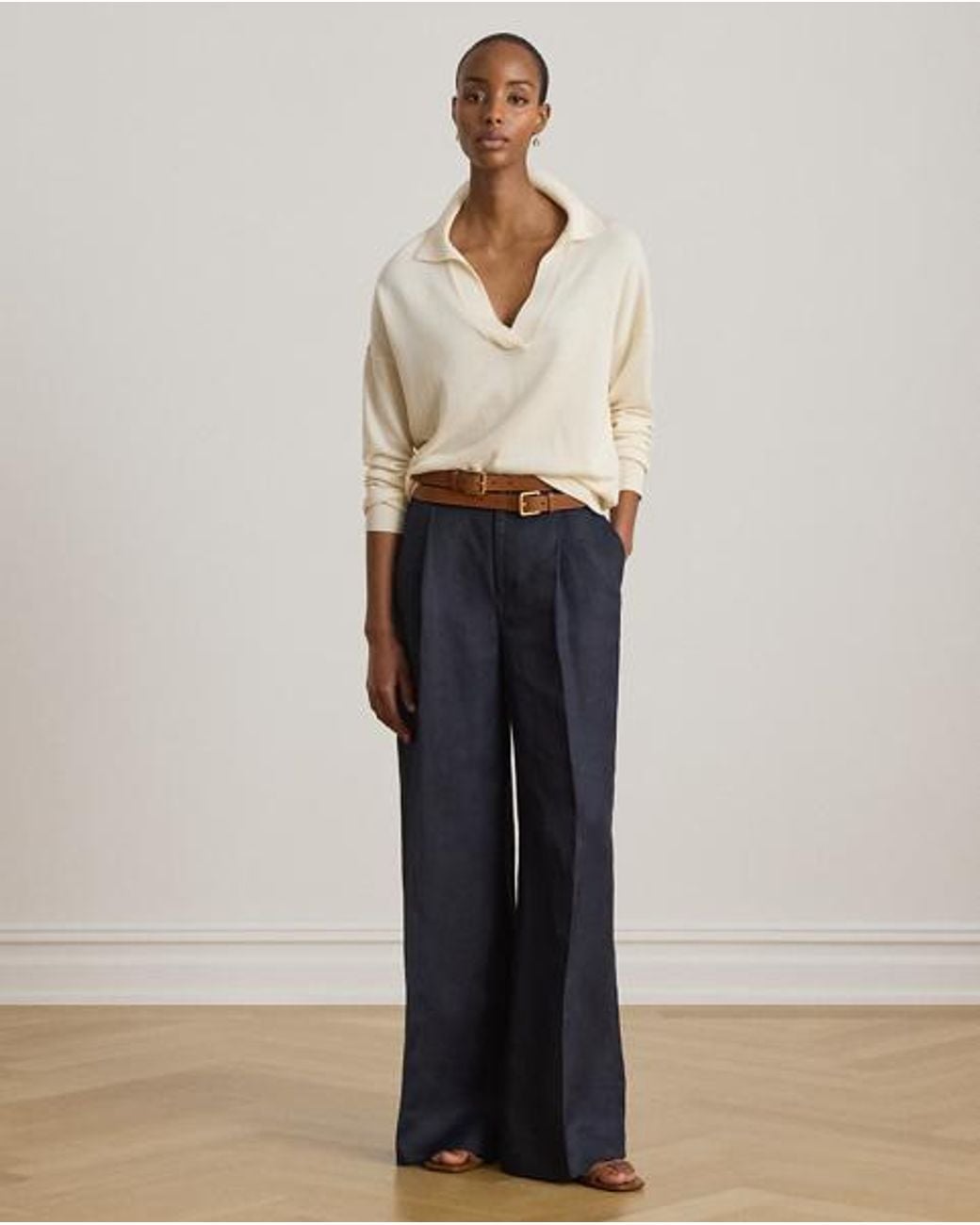 Ralph Lauren Natural Cotton-Modal Polo Jumper