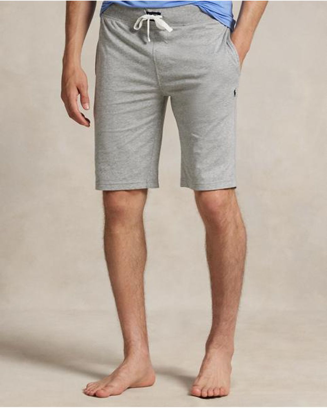 Polo Ralph Lauren Gray Cotton Jersey Sleep Shorts for men