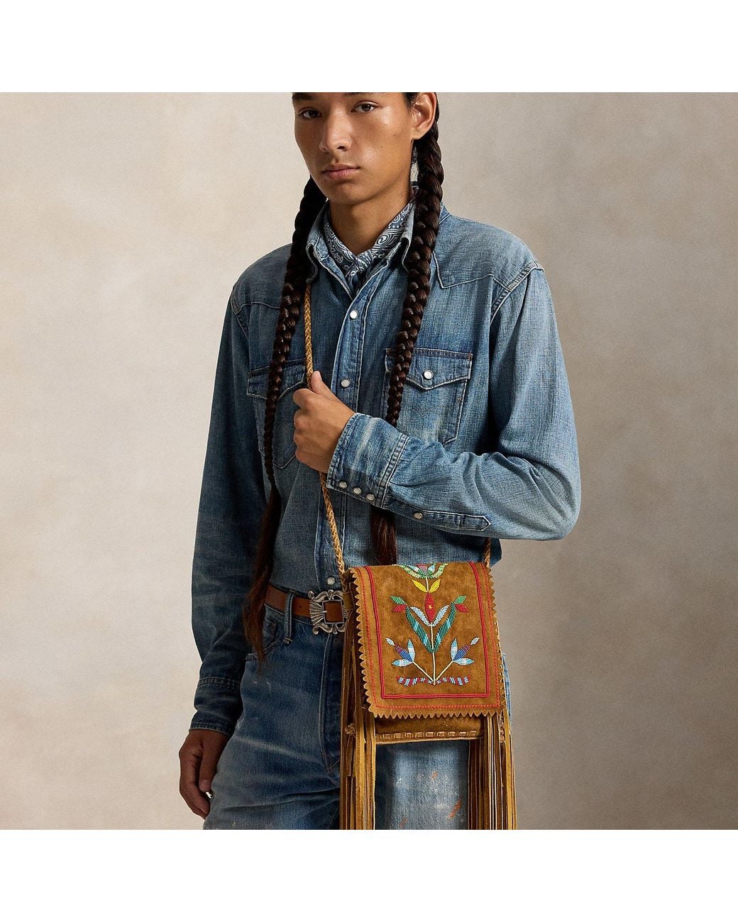 Polo Ralph Lauren Blue Prl X Tópa Medicine Seed Crossbody Bag for men