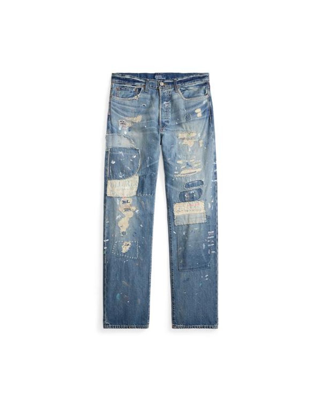 Polo Ralph Lauren Heritage Straight Distressed Jean in Blue for