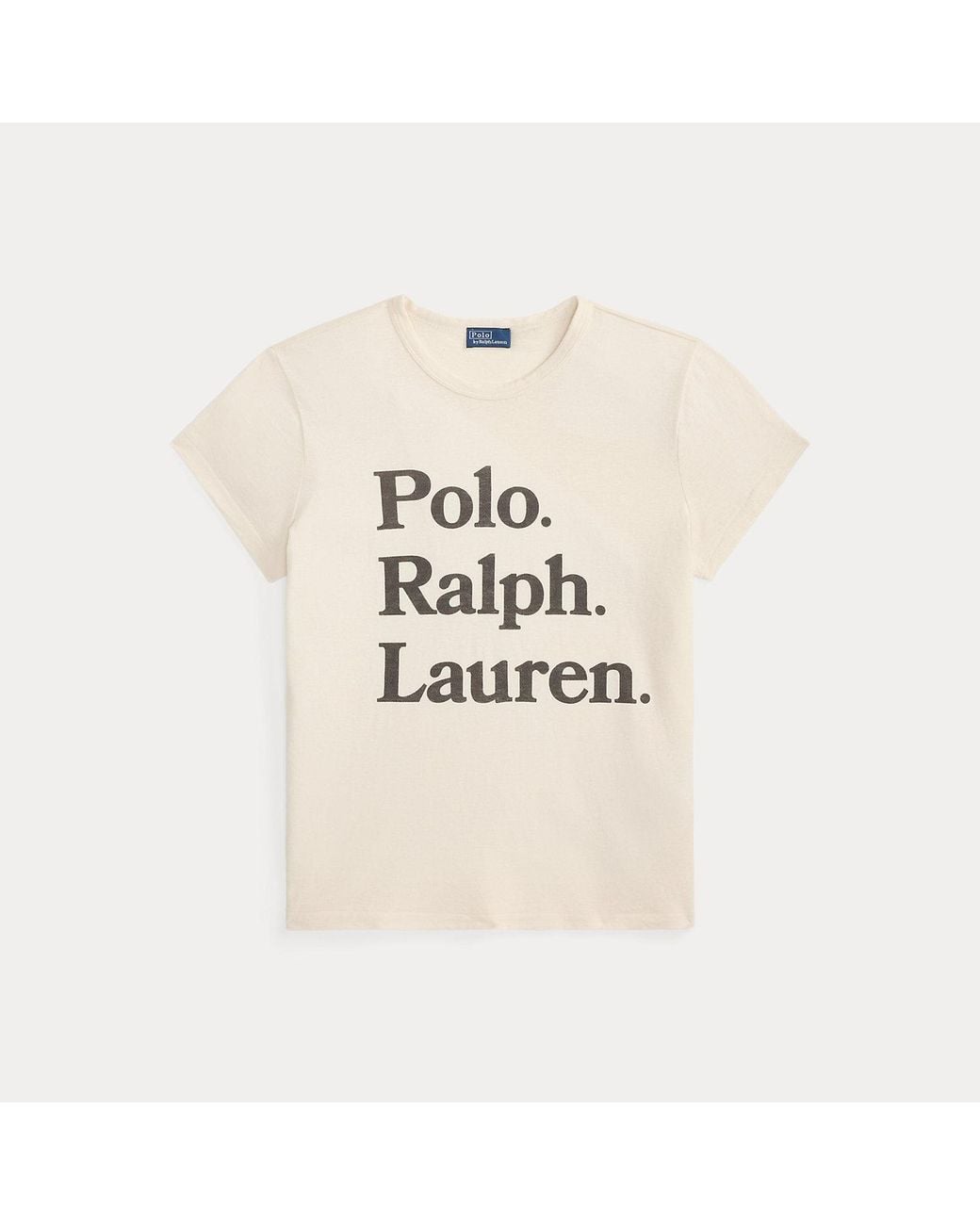 Polo Ralph Lauren Brown Logo Hemp-Cotton T-Shirt