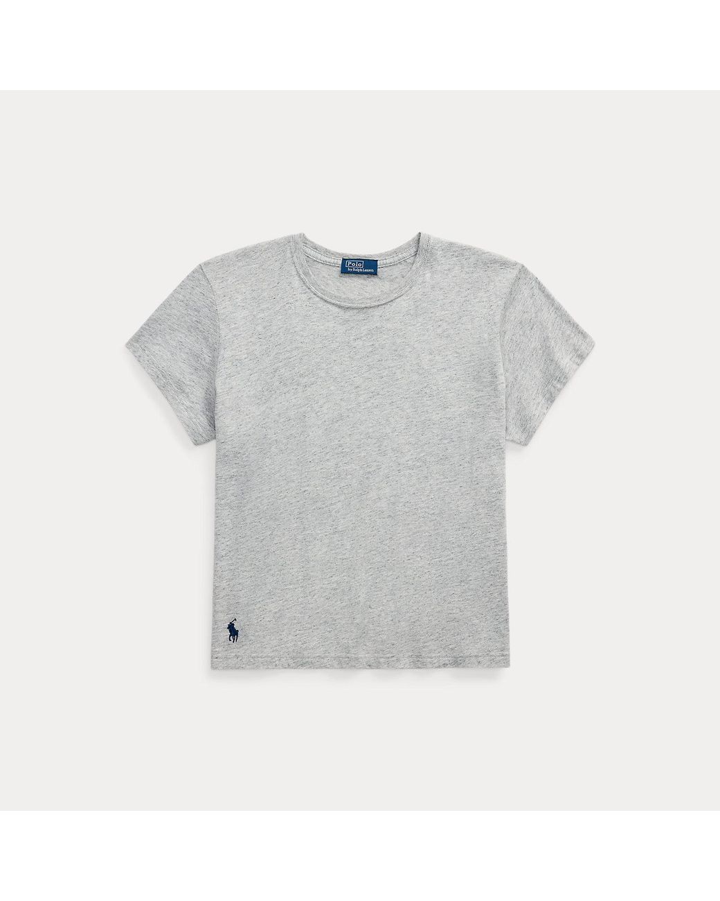 Ralph Lauren Gray Classic Shrunken Fit Jersey T-Shirt