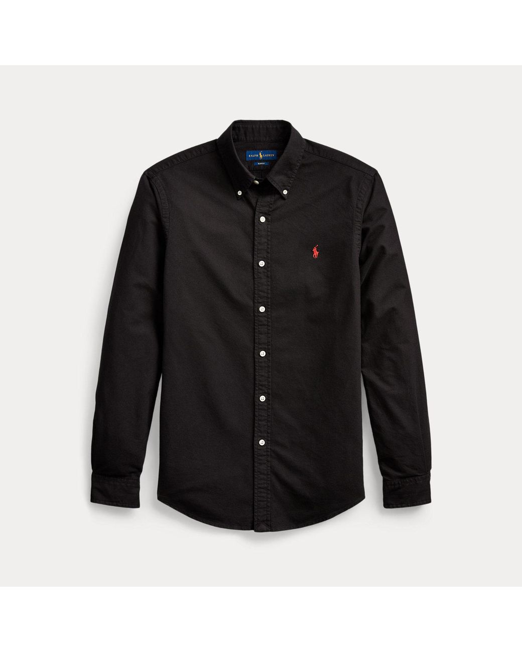 Polo Ralph Lauren Green Slim Fit Garment-Dyed Oxford Shirt for men