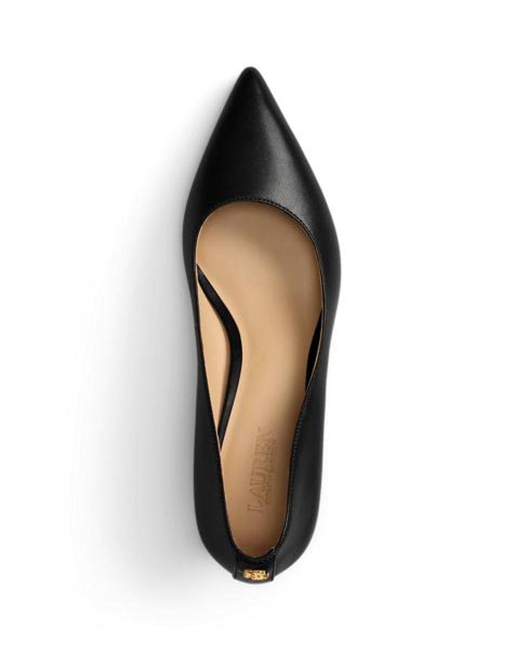 Ralph Lauren Black Adrienne Leather Pump