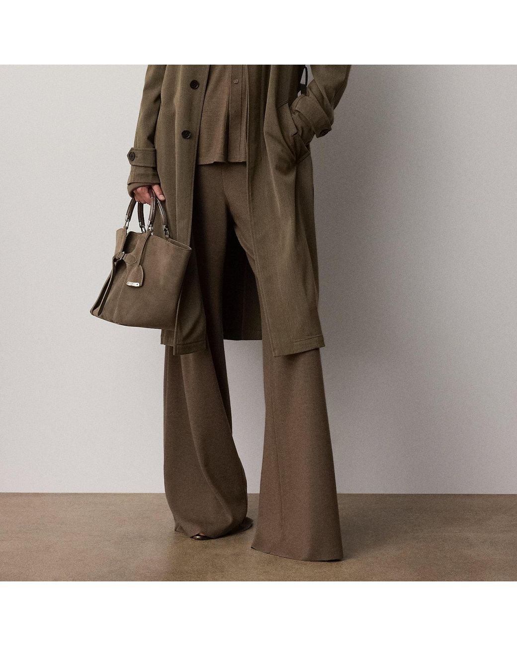 Ralph Lauren Brown Francesca Wool-Blend Jumper Trouser