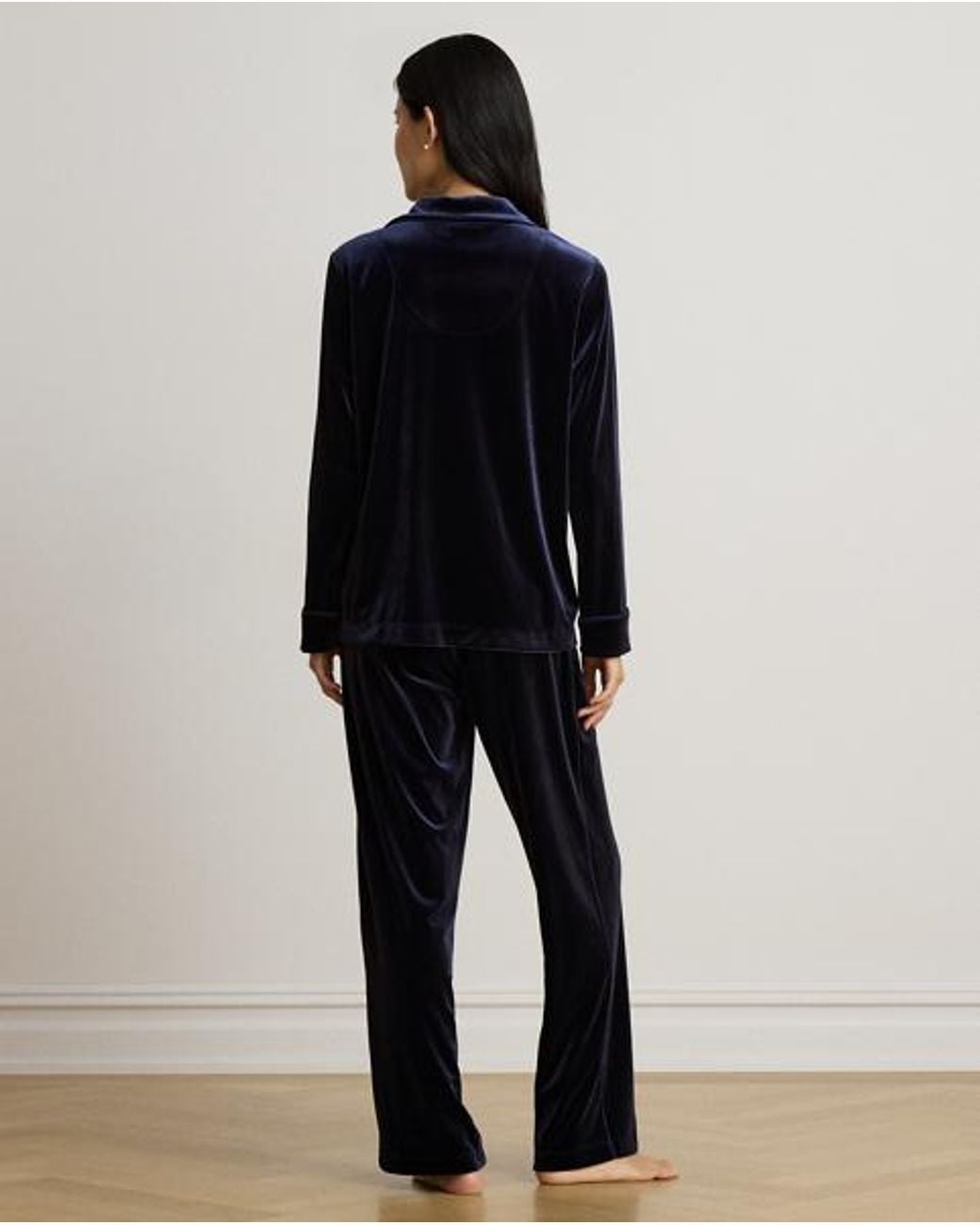 Ralph Lauren Black Velvet Sleep Set