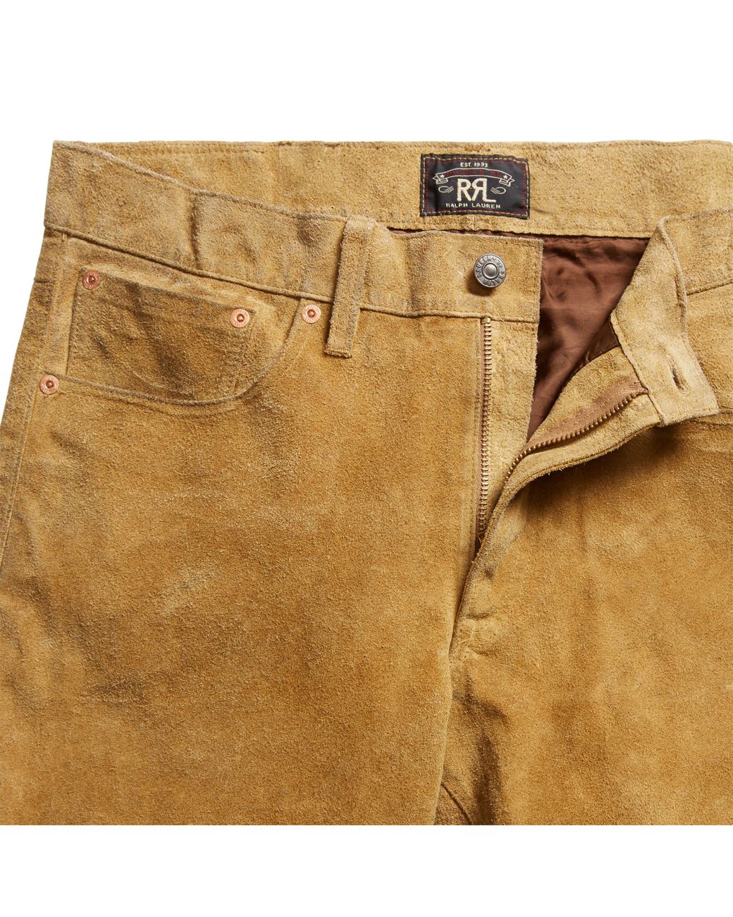 RRL Slim Fit Roughout Suede Pant in 