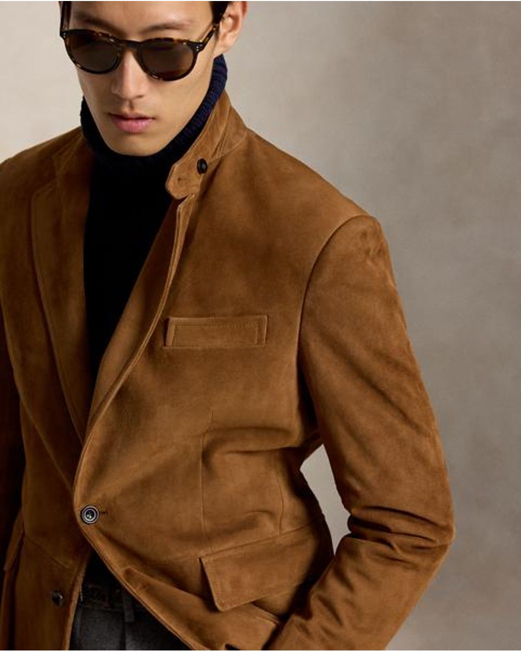 Polo Ralph Lauren Brown The Rl67 Suede Jacket for men