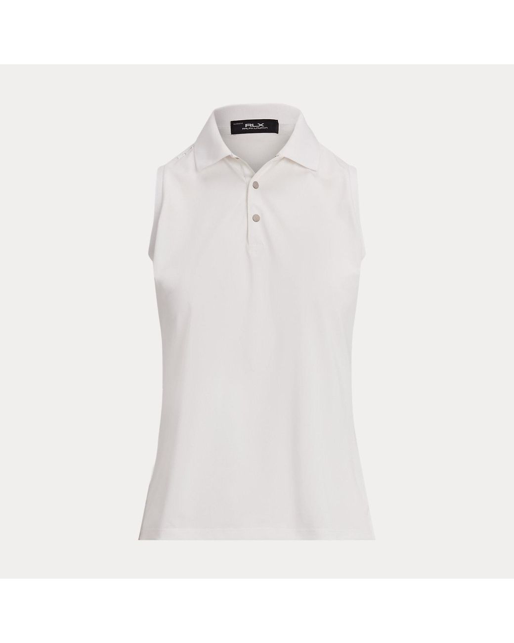 Ralph Lauren Brown Classic Fit Sleeveless Tour Polo Shirt