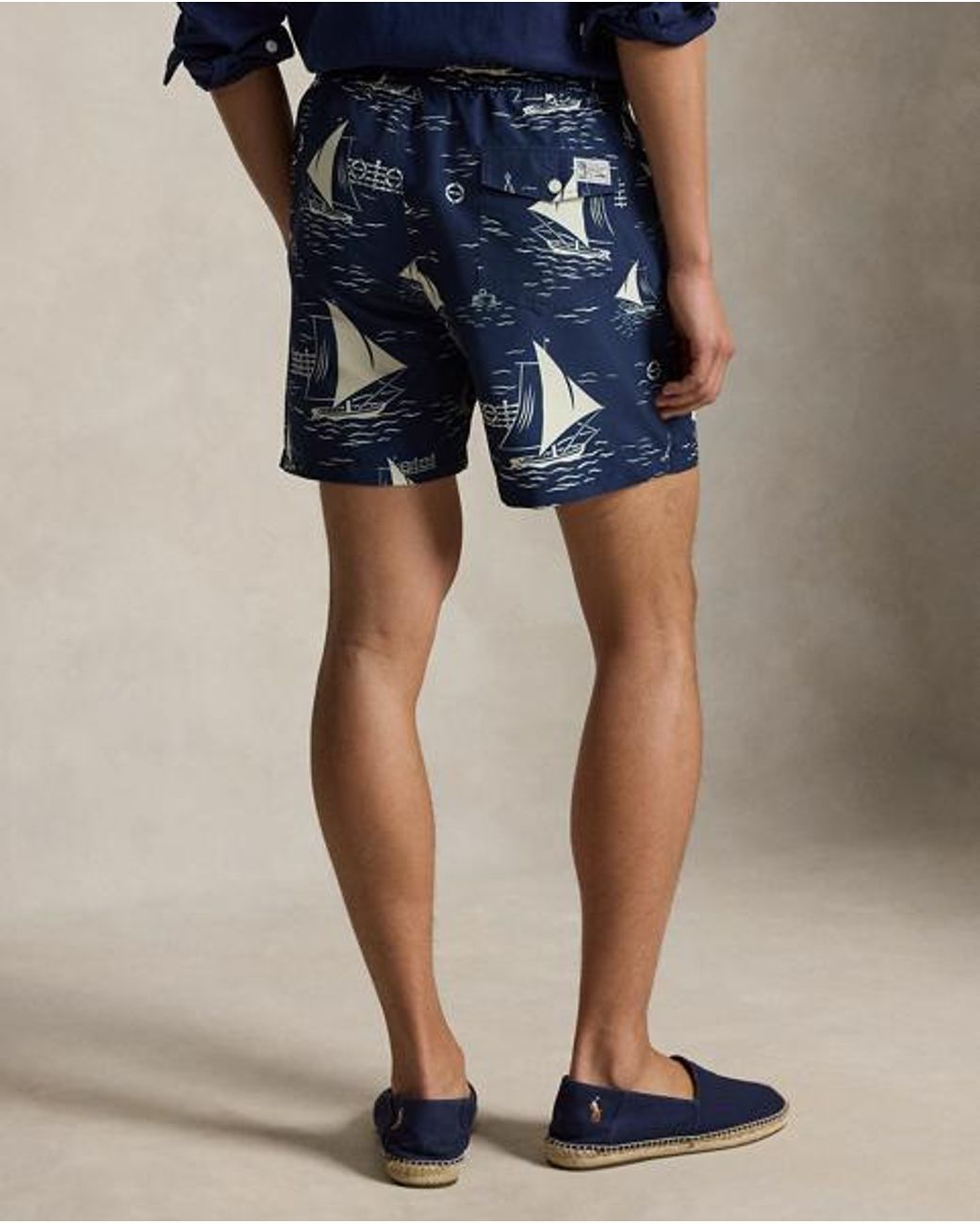 Polo Ralph Lauren Blue 14.5 Cm Traveller Swimming Trunks for men