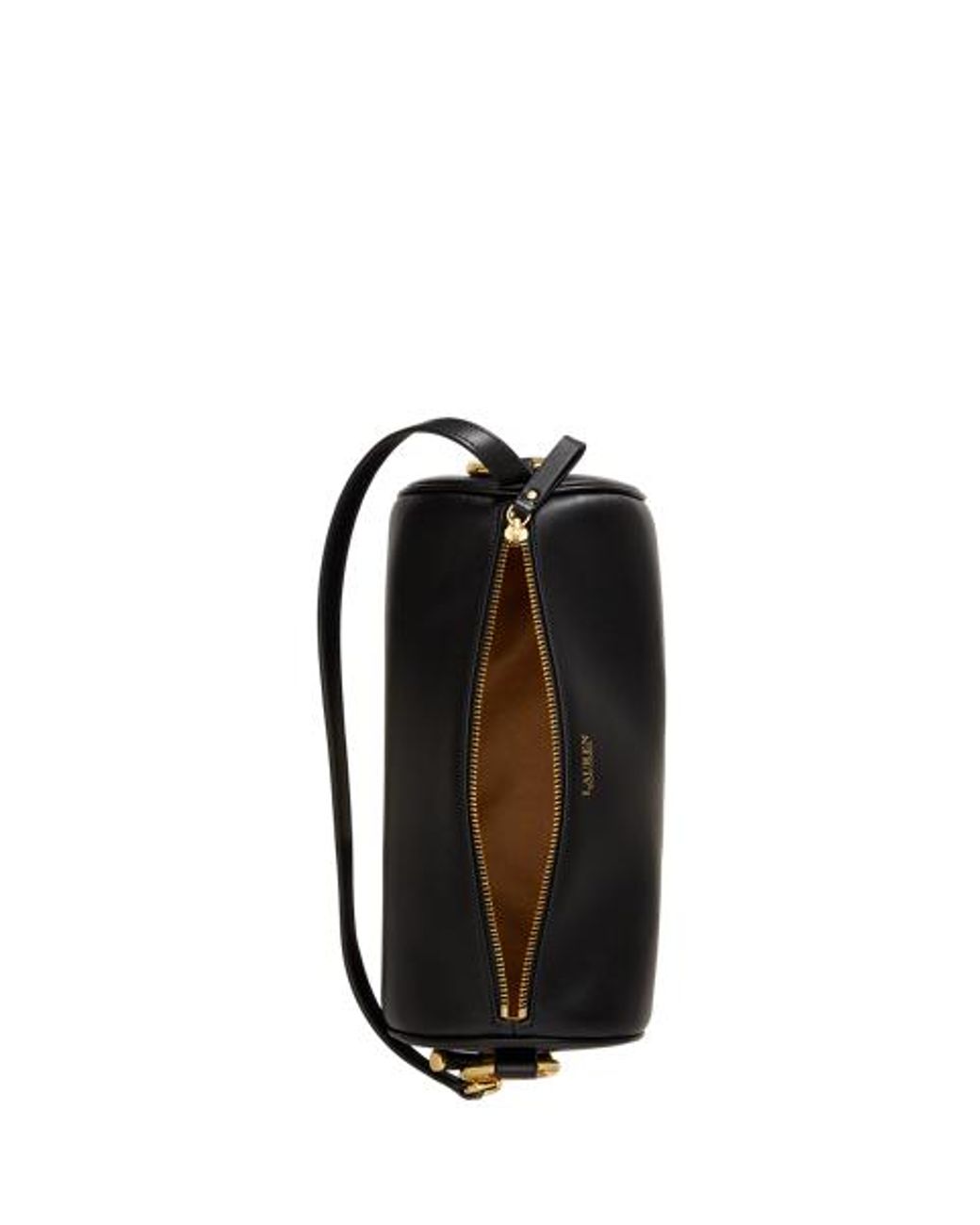 Ralph Lauren Brown Nappa Leather Medium Blaike Barrel Bag