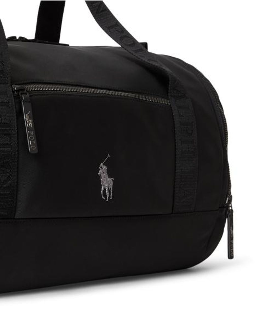 Polo Ralph Lauren Black Logo-Trim Duffel for men