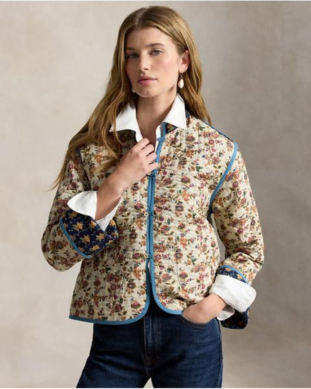 Polo Ralph Lauren Black Reversible Quilted Cotton Jacket