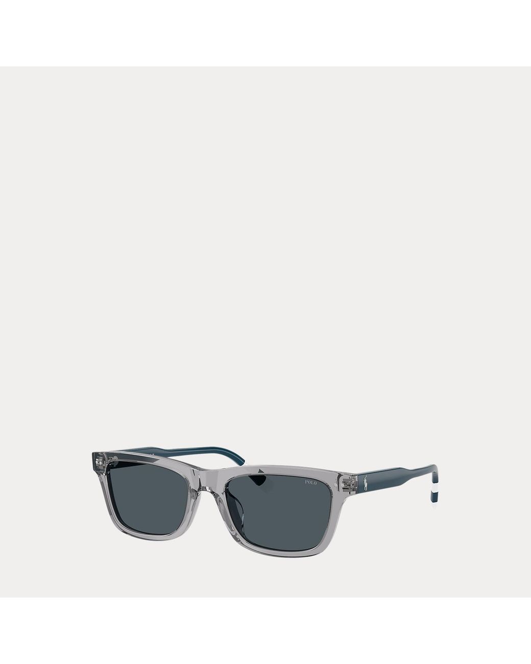 Polo Ralph Lauren Brown Rugby-Stripe Sunglasses for men