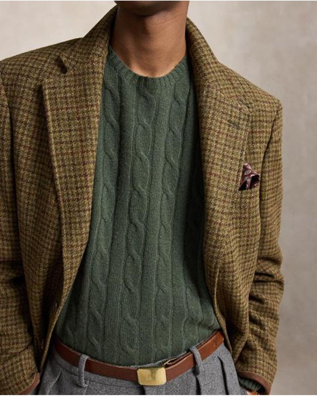 Polo Ralph Lauren Green The Iconic Cable-knit Cashmere Jumper for men