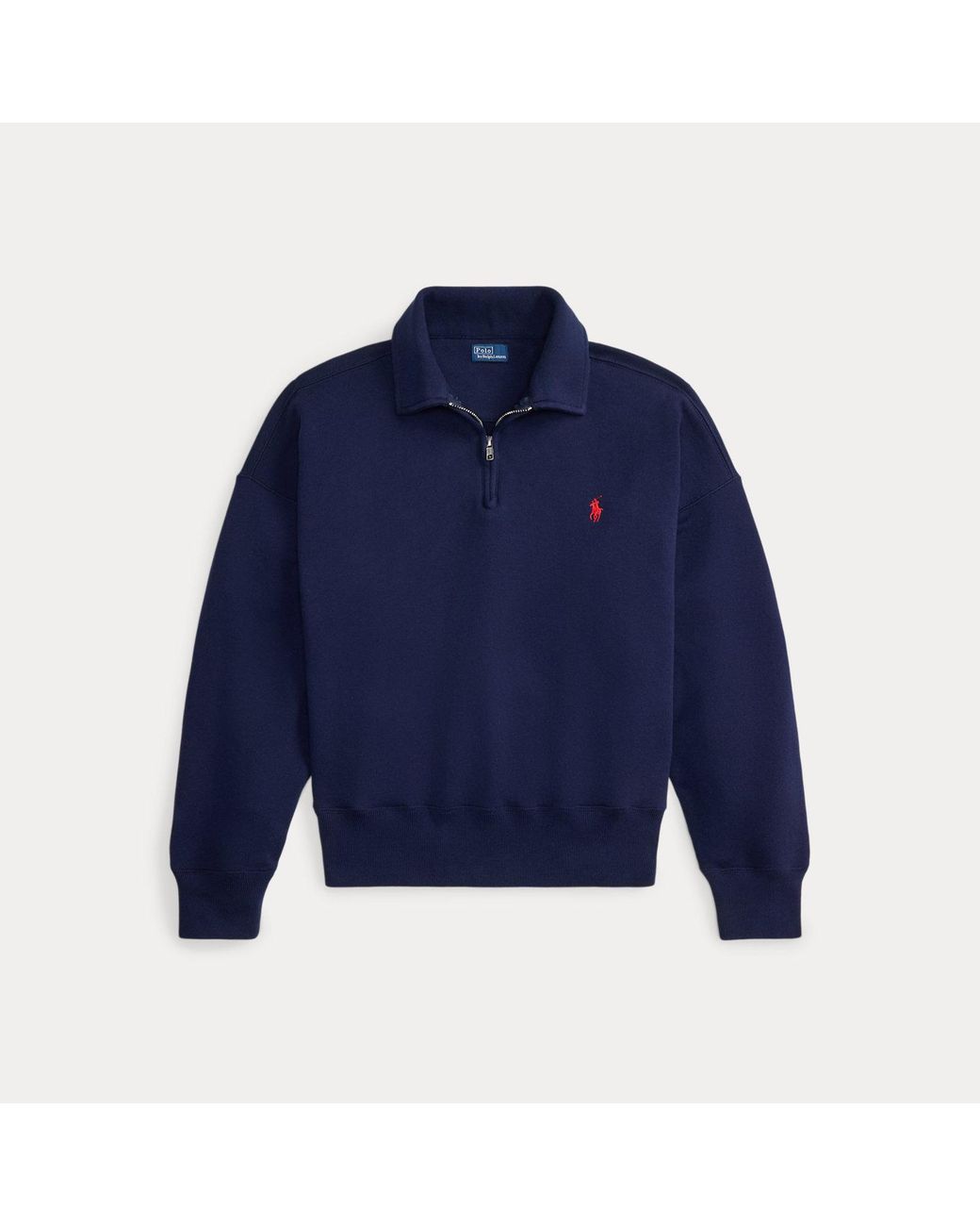 Polo Ralph Lauren Blue Lightweight Fleece Quarter-Zip