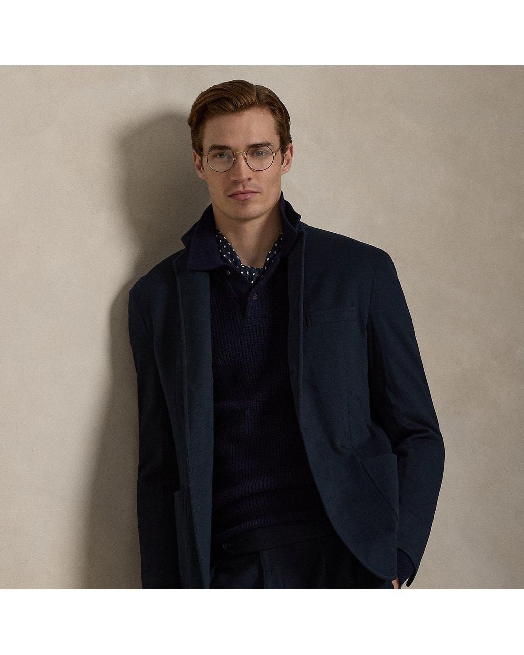 Polo Ralph Lauren Blue Polo Soft Tailored Fit Knit Mesh Jacket for men