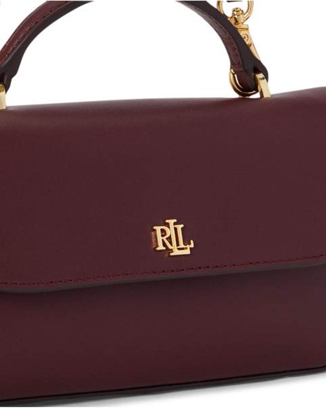 Ralph Lauren Blue Marcy Leather Crossbody Wallet