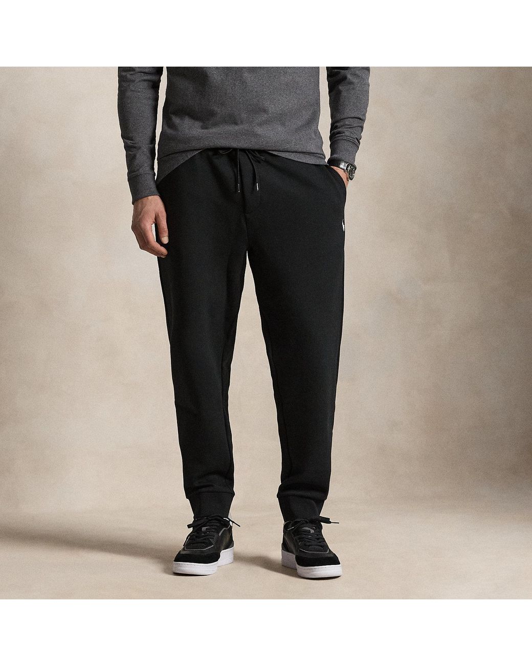 Polo Ralph Lauren Black Double-knit Jogger for men