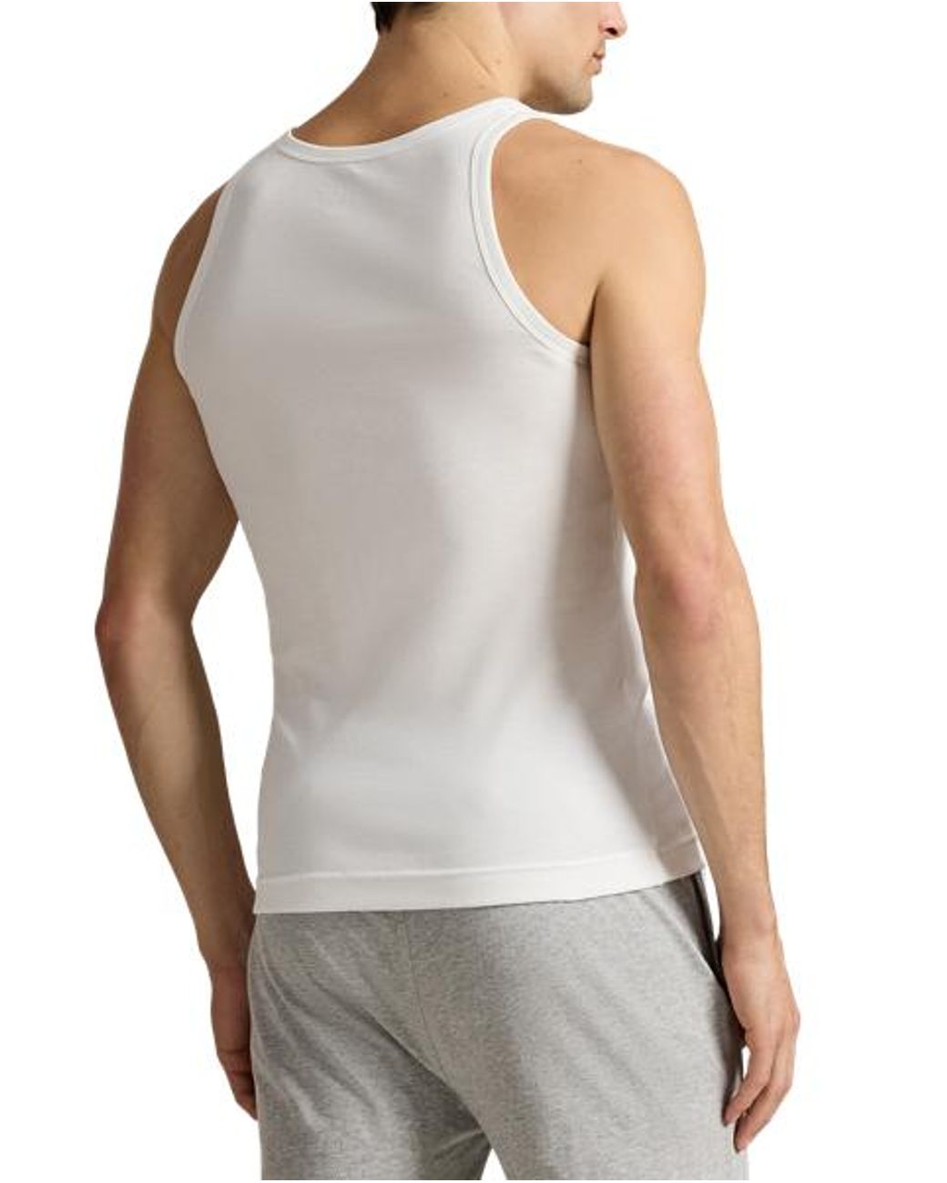 Polo Ralph Lauren White Classic Tank Undershirt 2-Pack for men