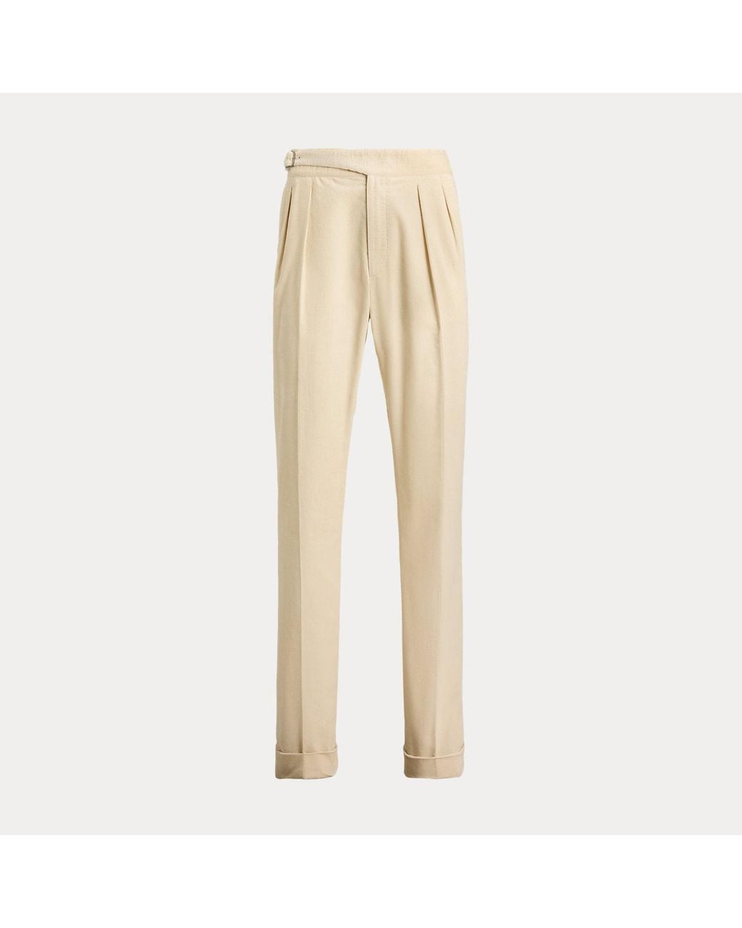 Ralph Lauren Natural Hand-Tailored Corduroy Trousers for men