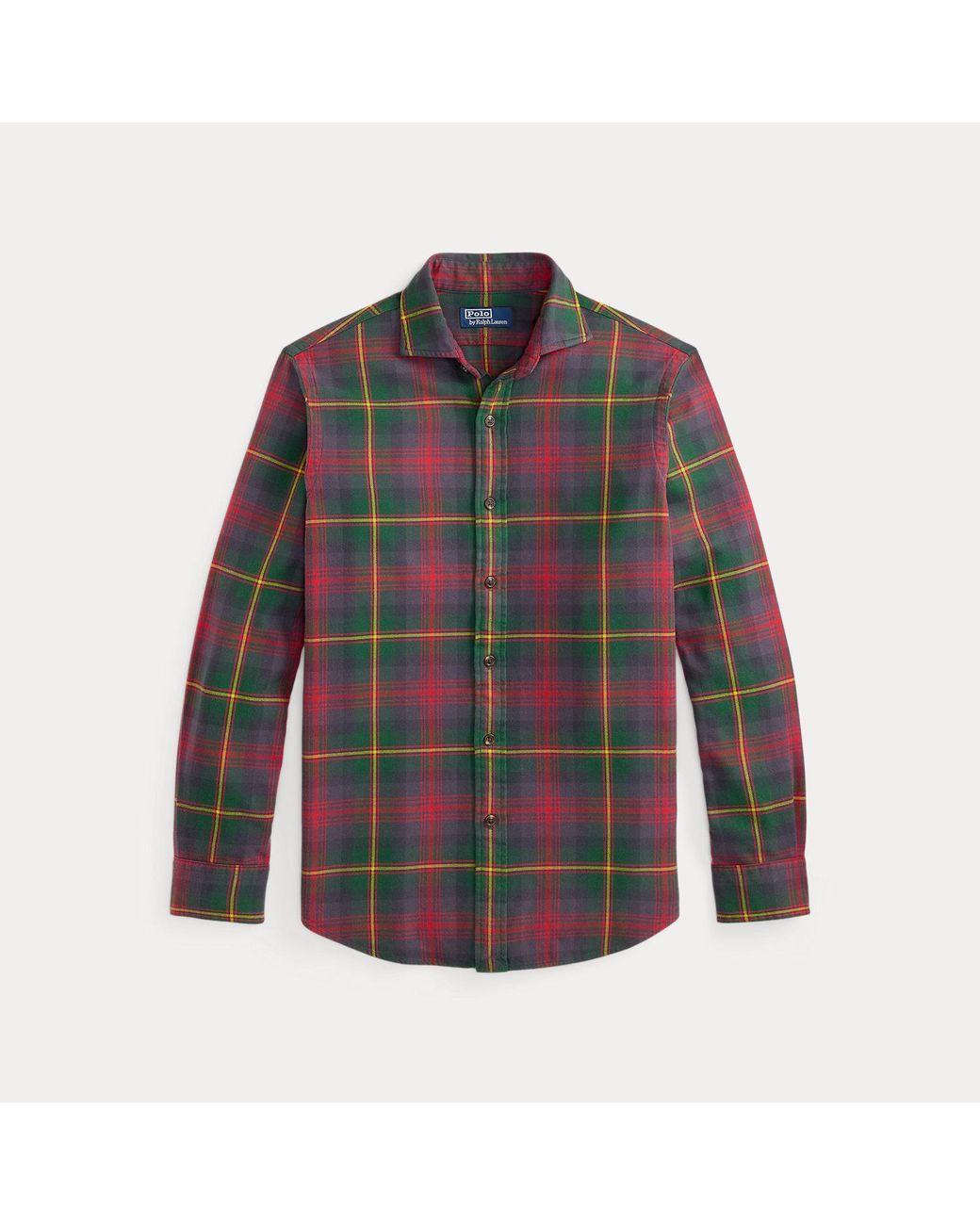Polo Ralph Lauren Black Classic Fit Plaid Flannel Shirt for men