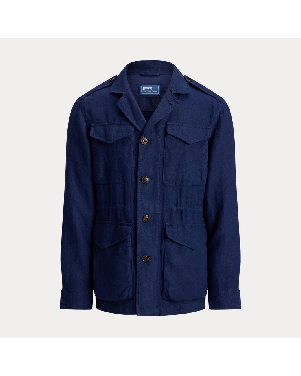 Polo Ralph Lauren Blue The Baystones Linen Field Jacket for men