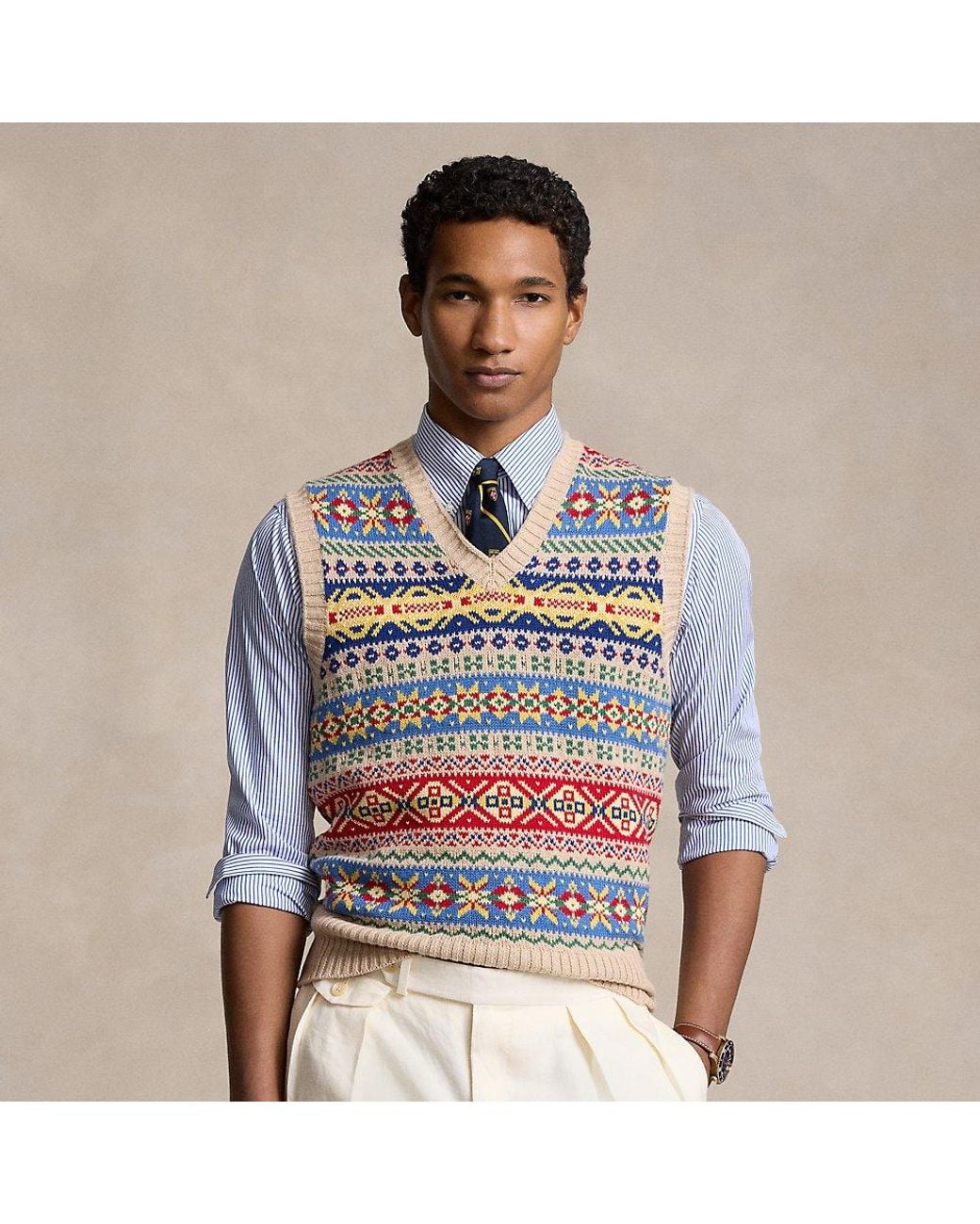 Gilet Sans Manches Vintage Homme, Laine Jaune, Taille L, Parfait Pour Mi-saison