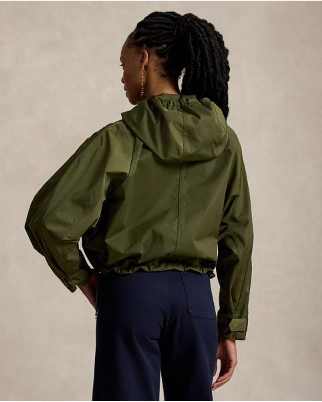 Polo Ralph Lauren Green Cropped Windbreaker