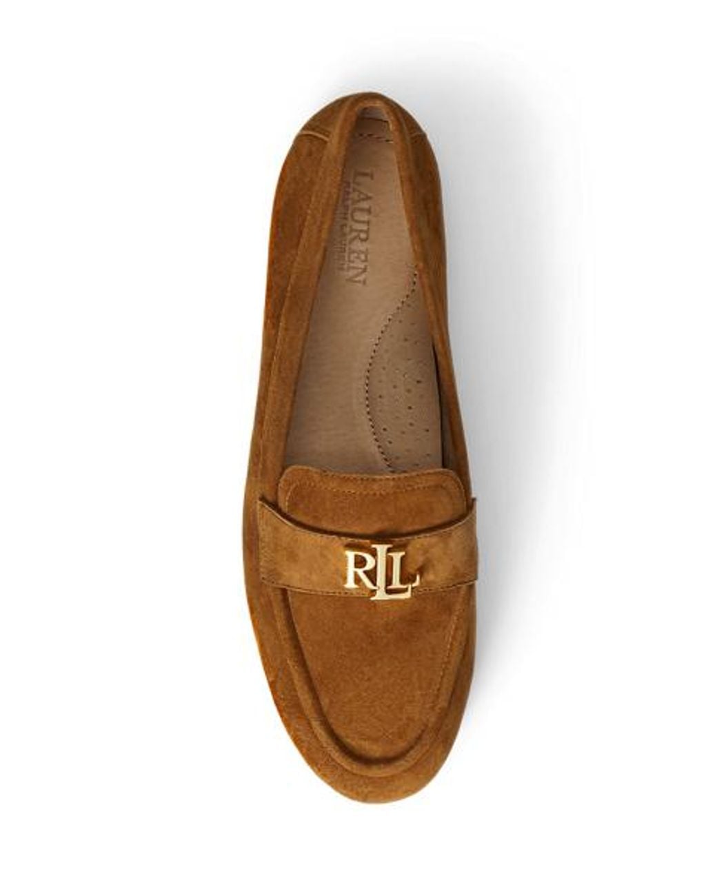 Ralph Lauren Natural Averi Iii Suede Loafer
