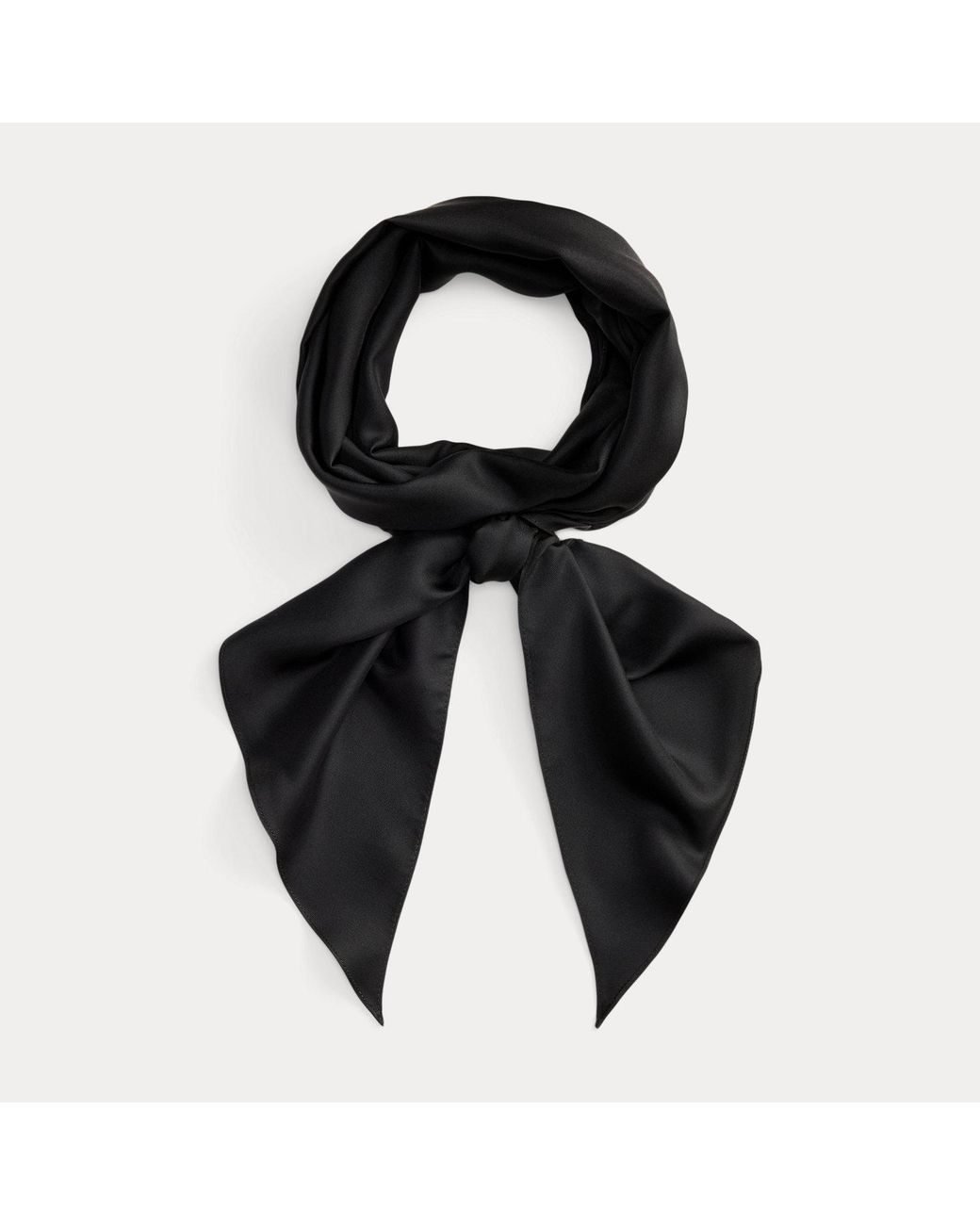 Polo Ralph Lauren Black Silk Twill Cravat for men