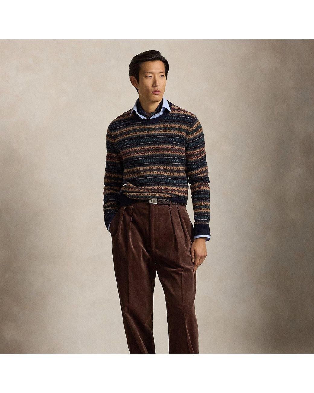 Polo Ralph Lauren Black Heyworth Corduroy Suit Trousers for men