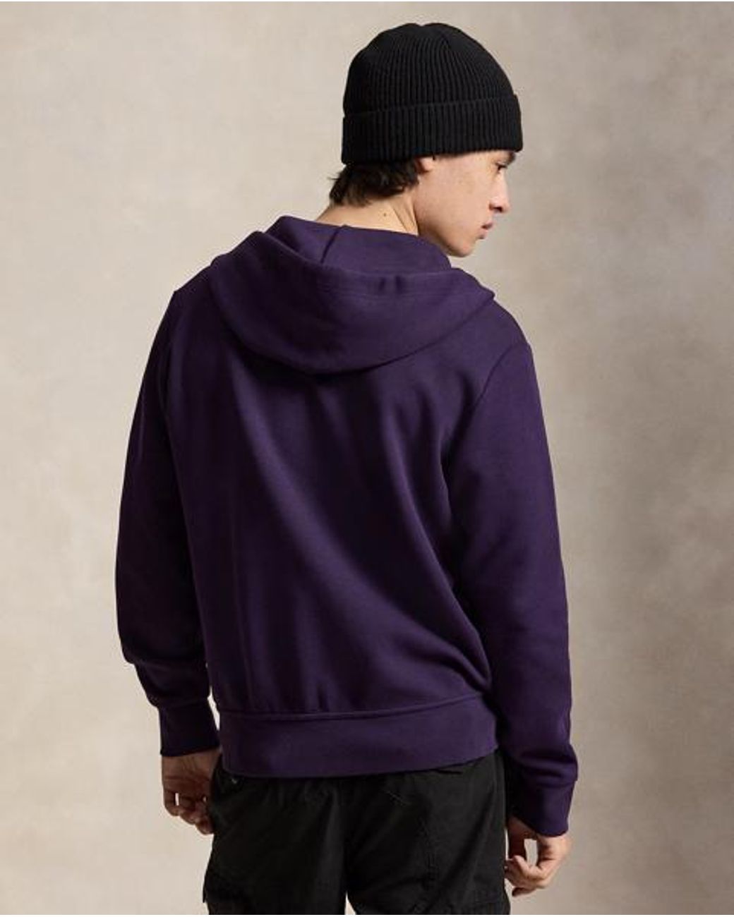 Polo Ralph Lauren Blue Double-Knit Full-Zip Hoodie for men